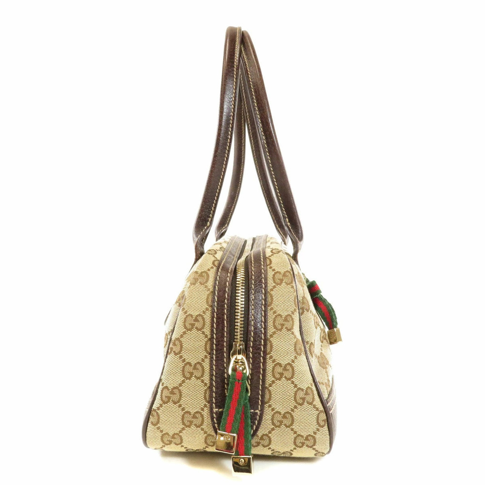 Gucci GG Canvas Princy Boston bag monogram canvas brown leather - Picture 3 of 10